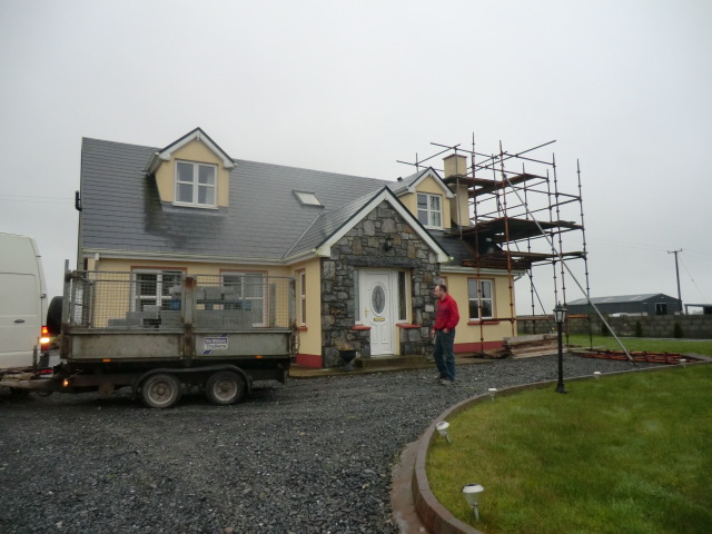 chimney relining for new stove and damaged existing flue at old fireplace |  Oranmore Co. Galway